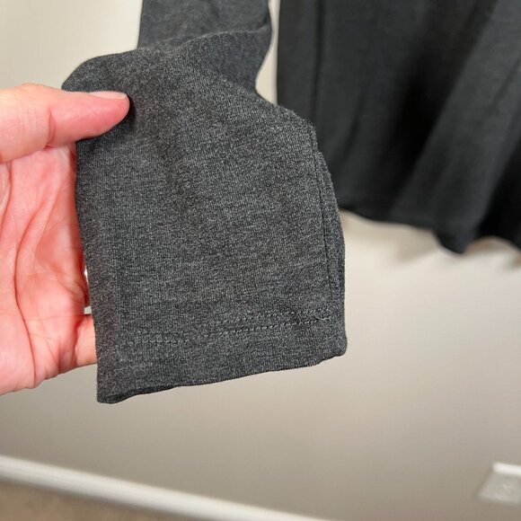 Majestic Filatures Deluxe Tee Shirt Turtleneck Size 4 Large Gray Minimal Layer - Picture 6 of 9